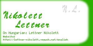 nikolett lettner business card